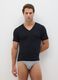 Men's black pure cotton V-neck T-shirts 2-pack, regular fit_0