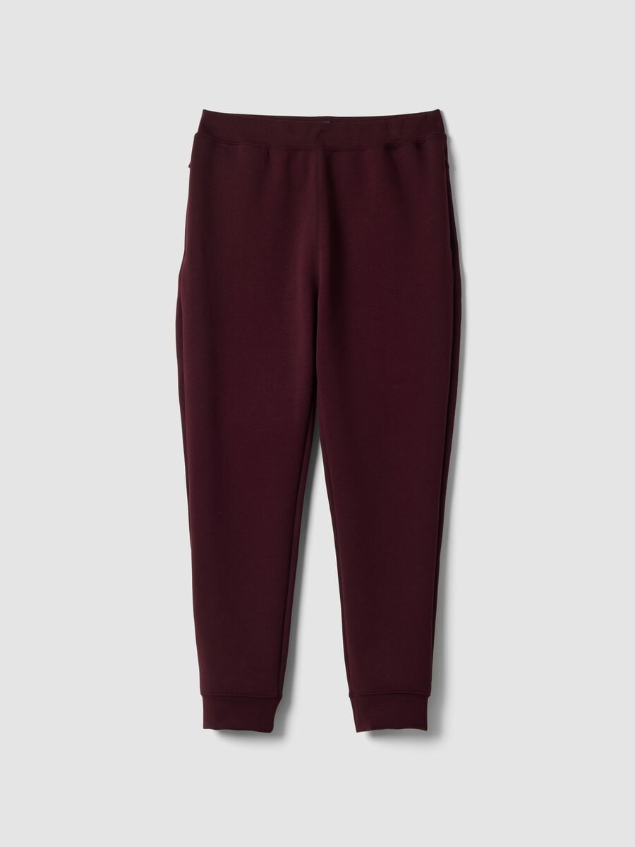 Jogger rossi regular fit in tessuto elasticizzato Easy dry_4
