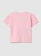 Girls&rsquo; pink regular-fit T-shirt in 100% cotton with print_1