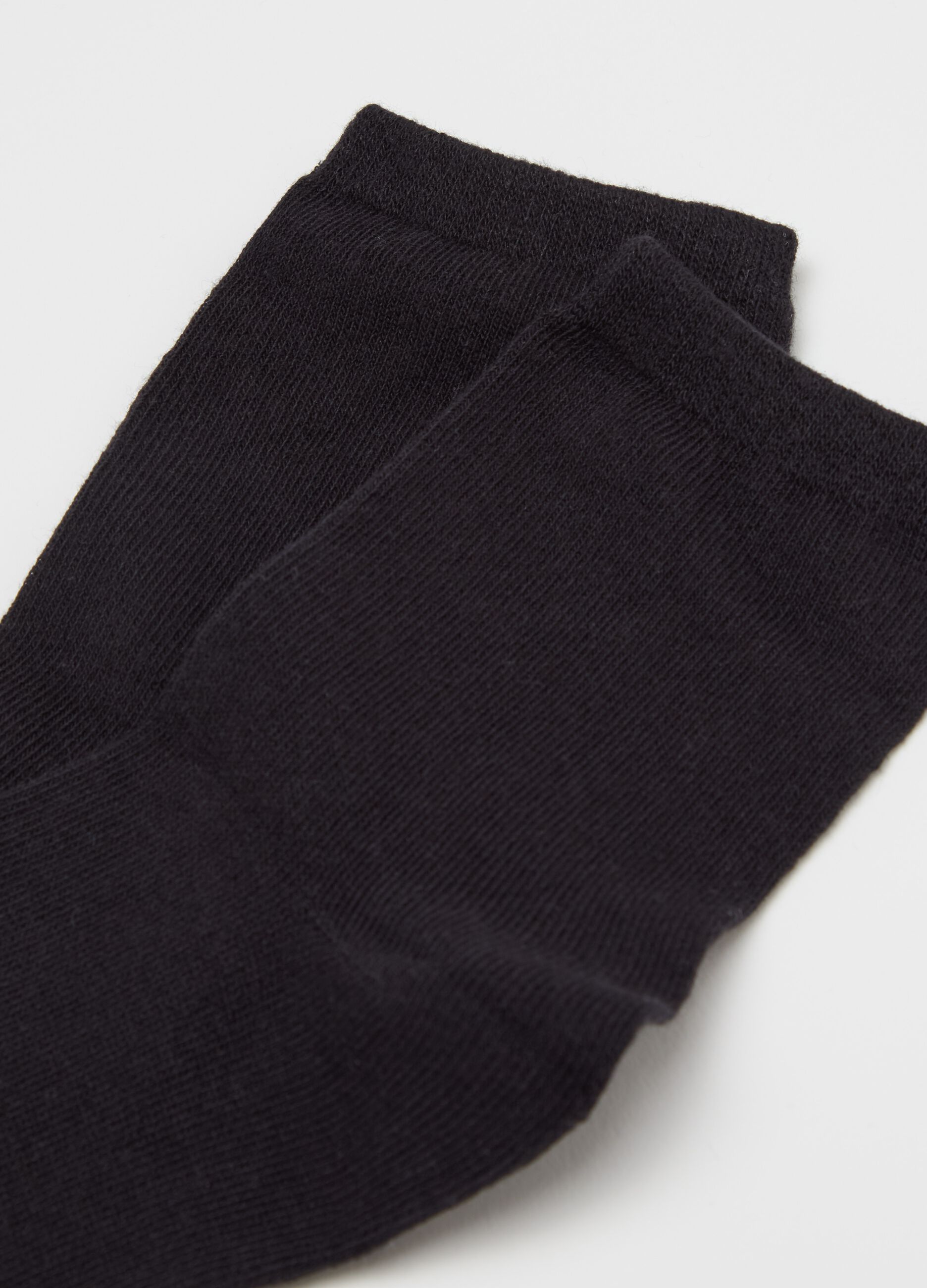 Five-pair pack short solid colour socks