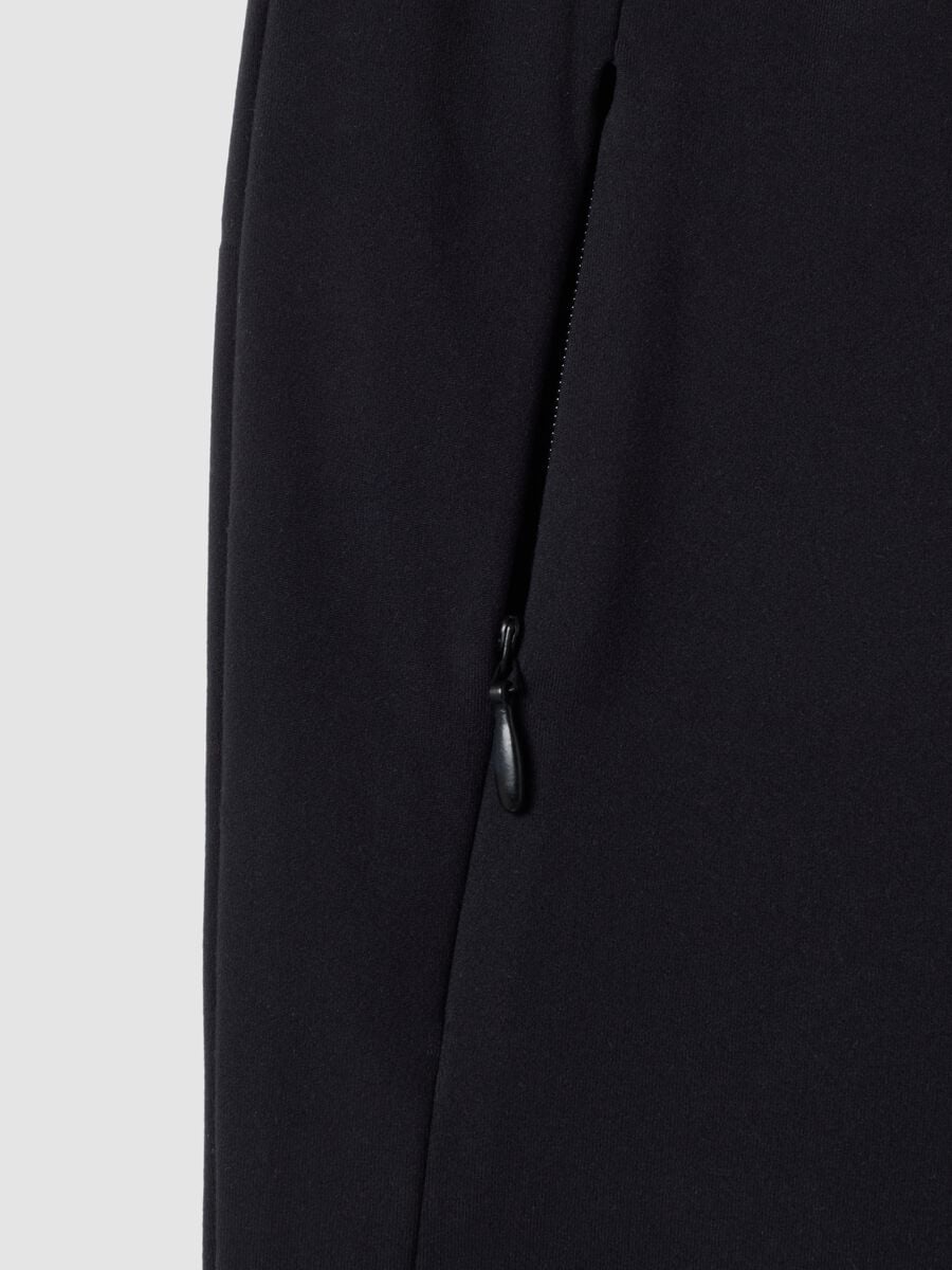 Leggings nero in tessuto elasticizzato con tasche zip ALTAVIA STUDIO_7