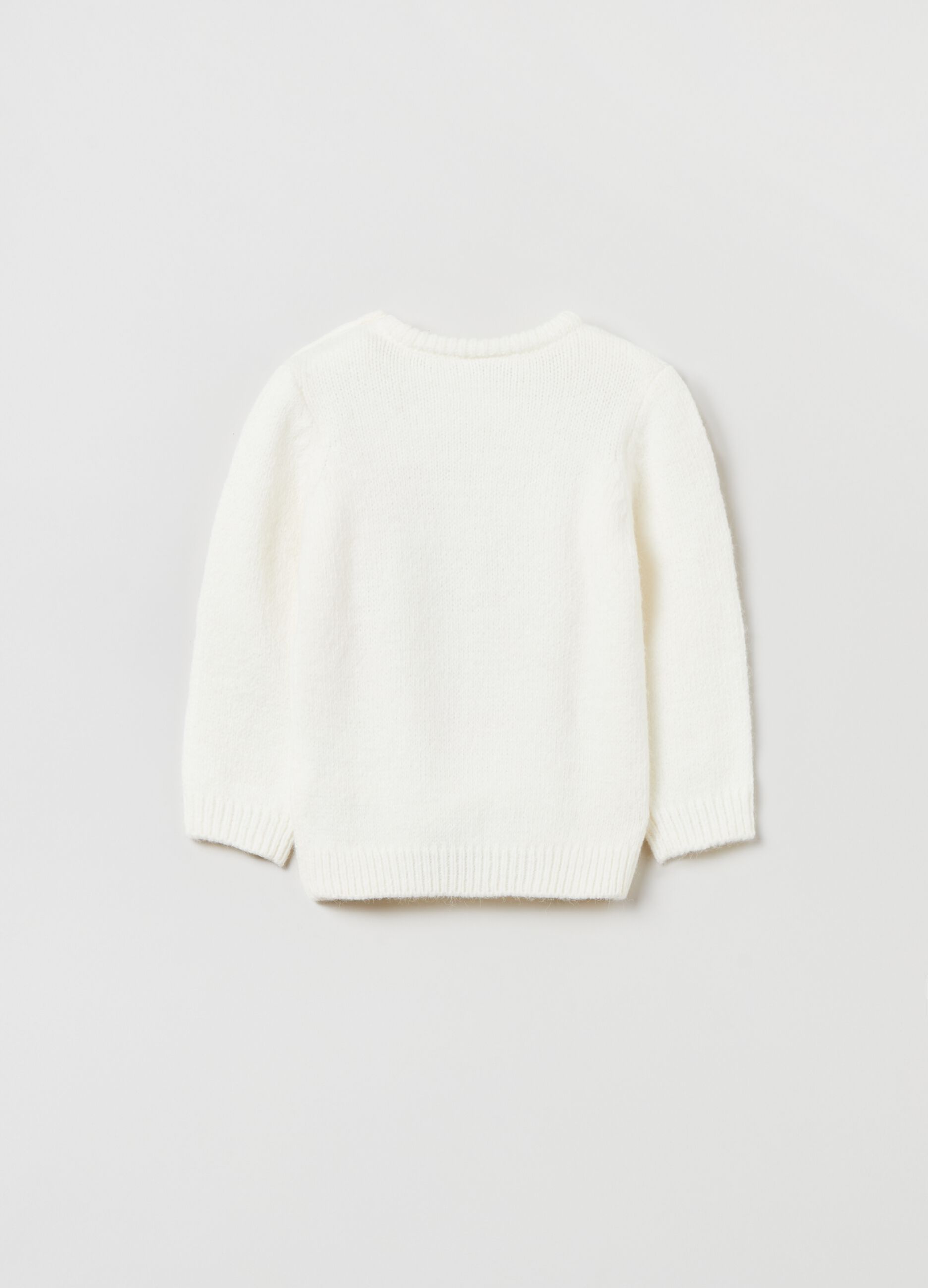 Pullover natalizio con disegno gufetto _1