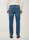 Blue denim jeans in pure cotton, regular fit_2