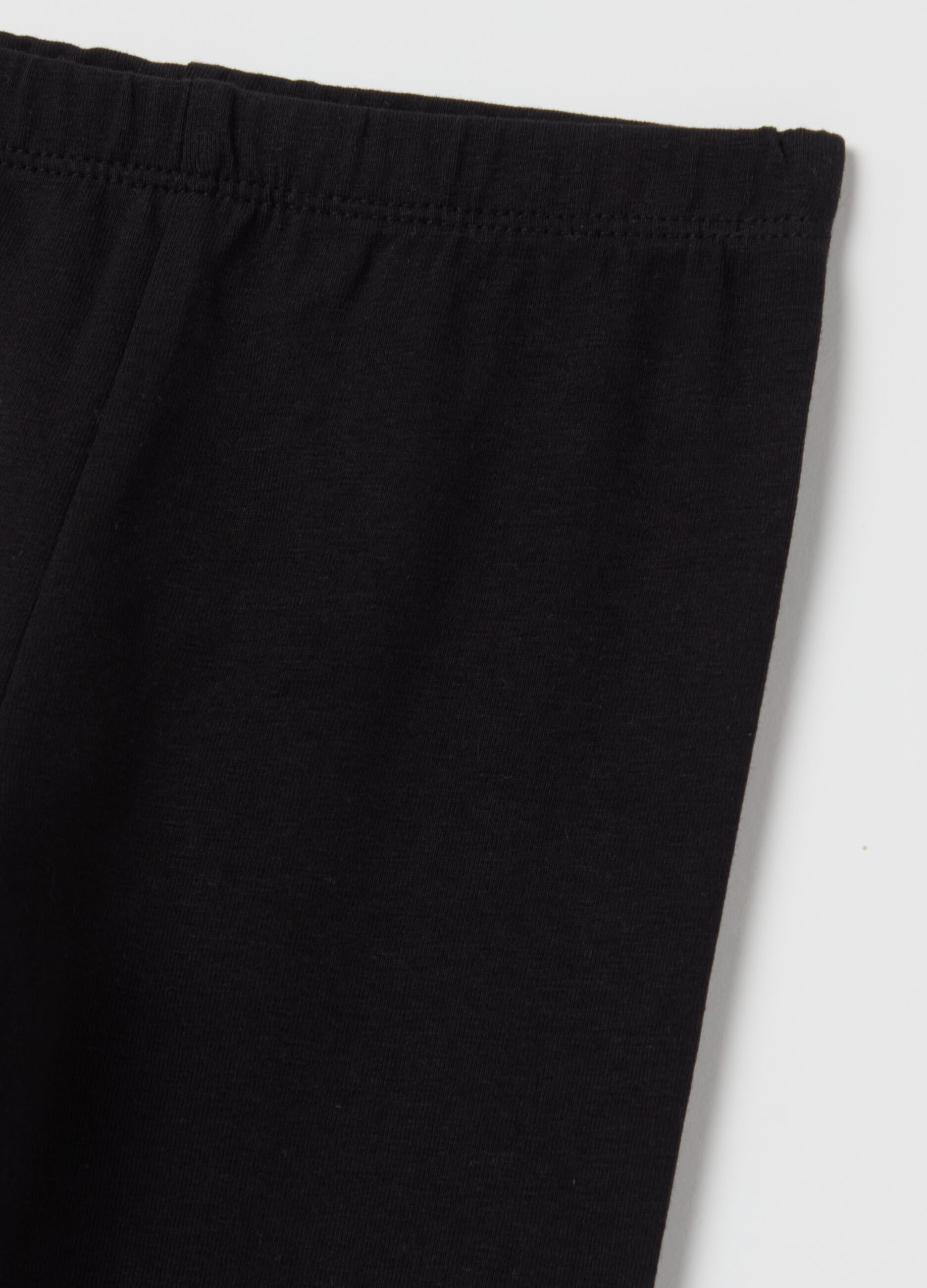 Stretch cotton leggings