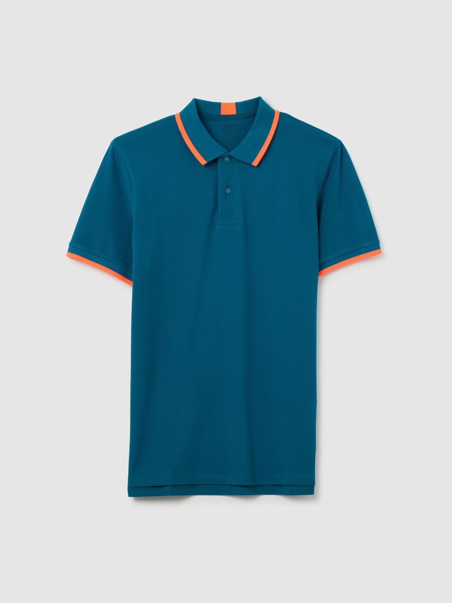 Polo da uomo in cotone elasticizzato multicolor regular fit_4