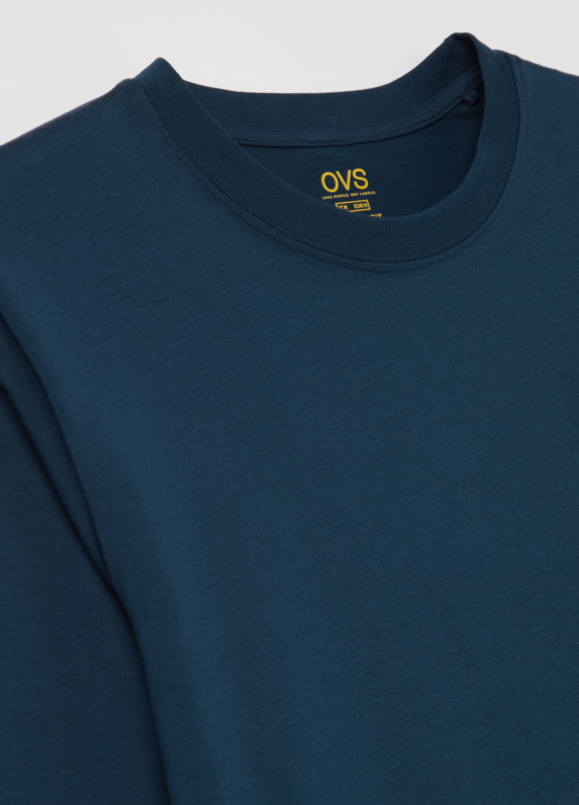 Long-sleeved T-shirt in stretch cotton
