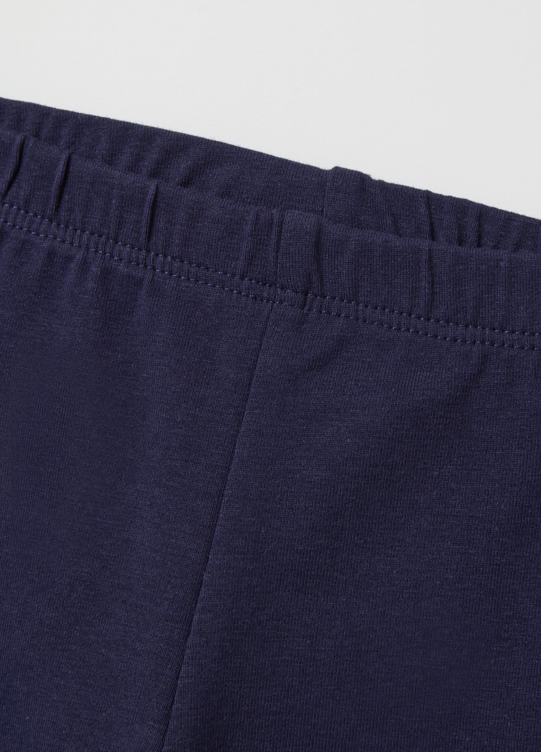 Leggings blu in tessuto elasticizzato