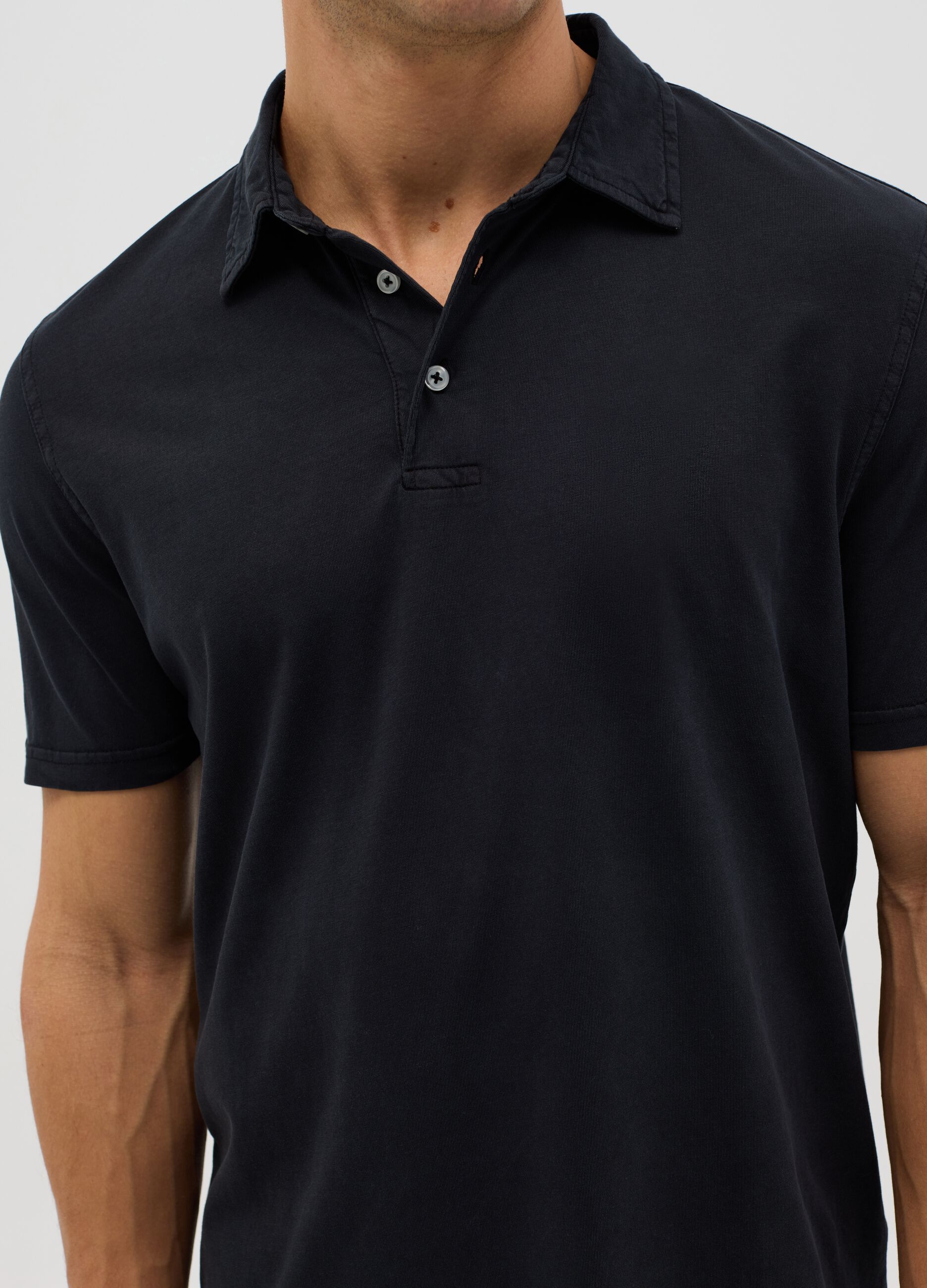 Regular-fit polo shirt in jersey