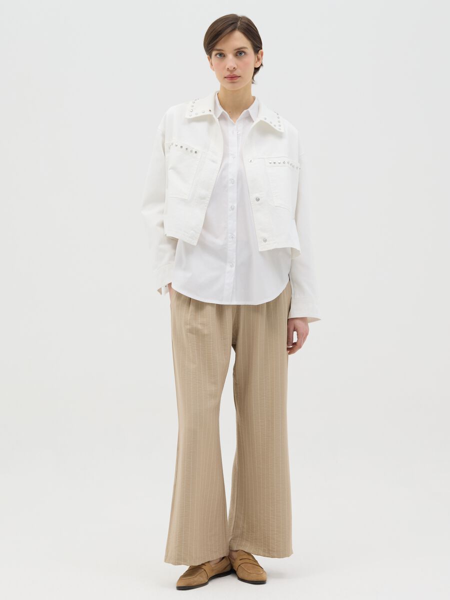 White jacket in cotton with studs_1