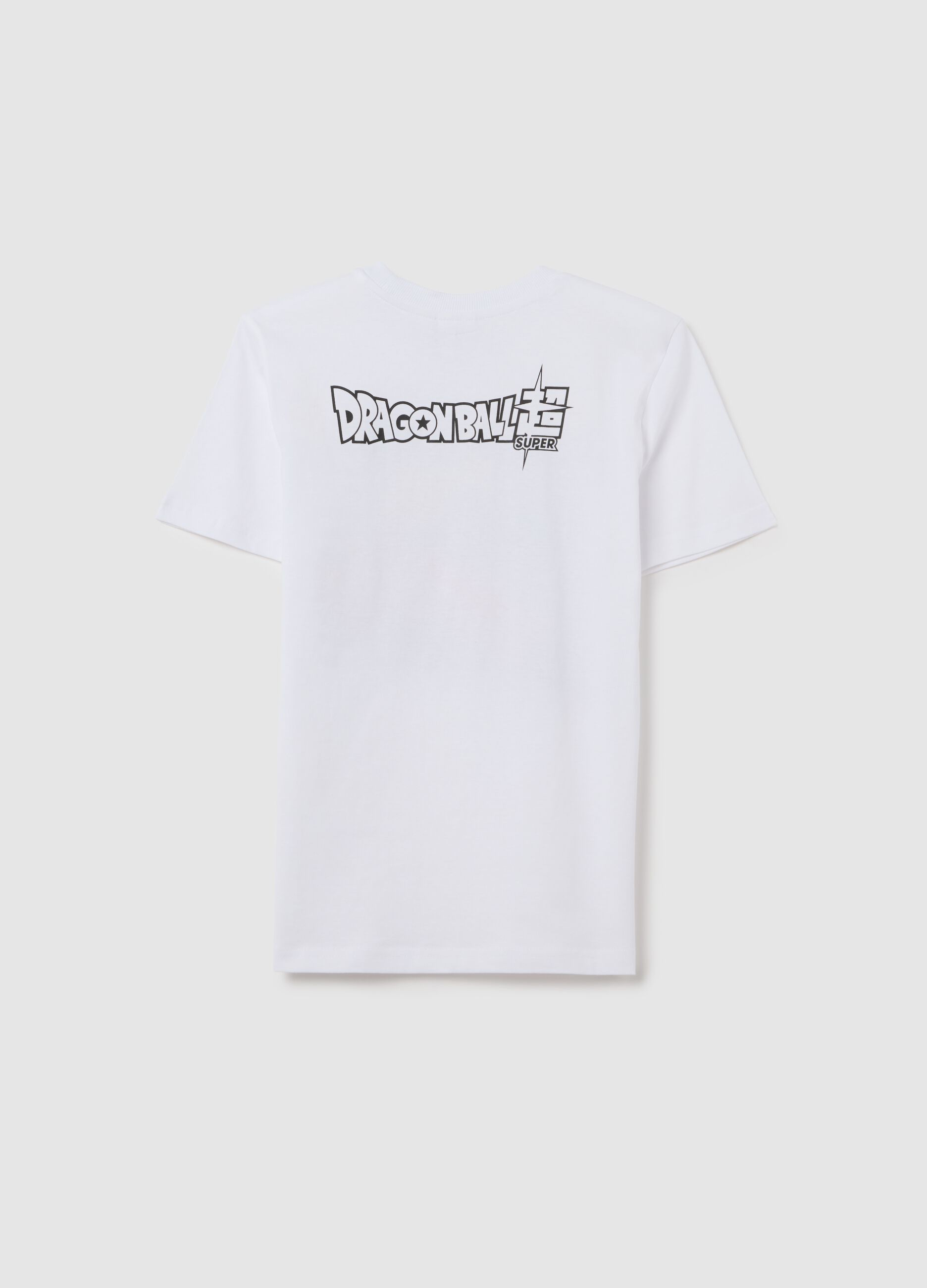 Boys’ white over-sized T-shirt in 100% cotton
