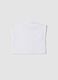 Girls&rsquo; white fitted bandeau top in stretch cotton_3