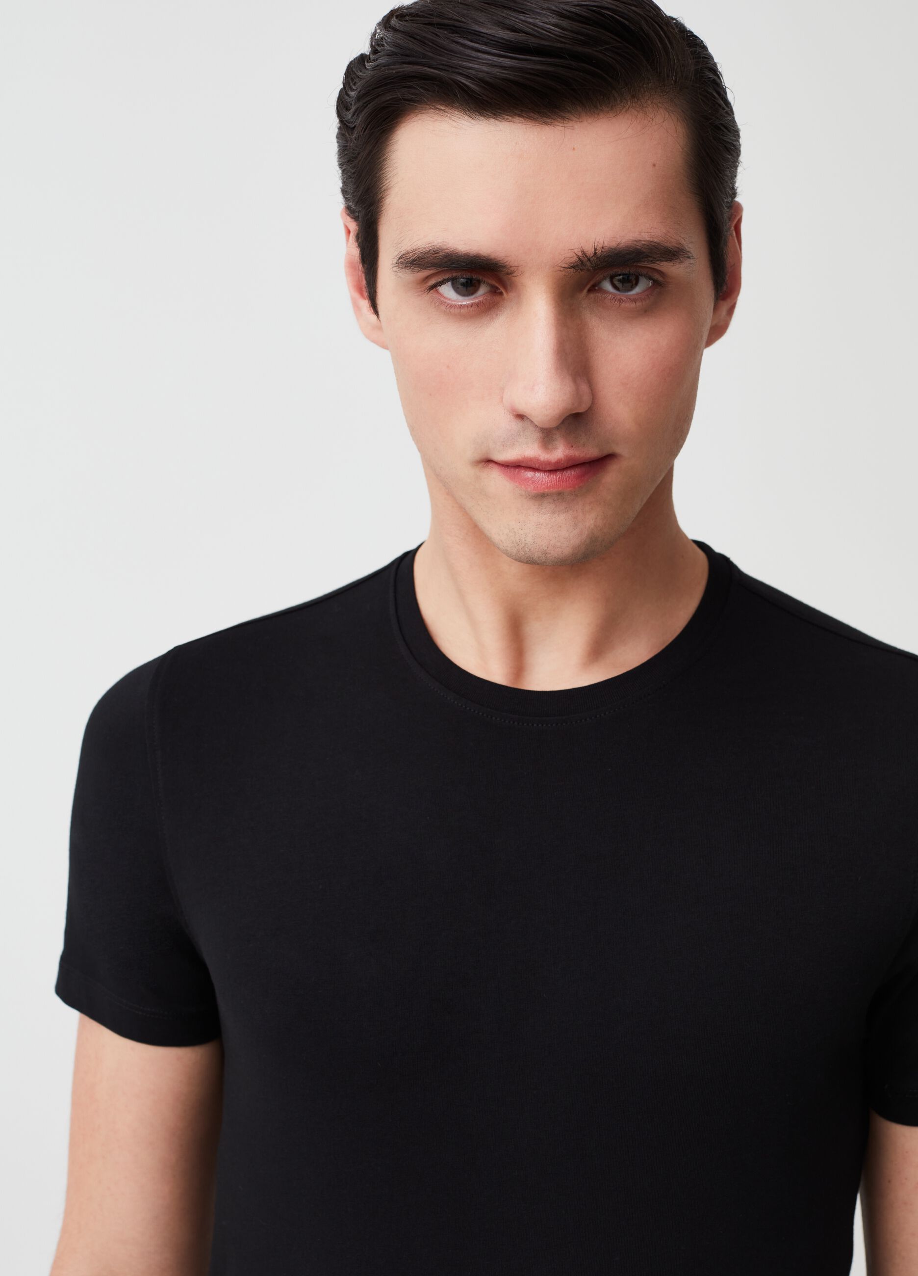 T-shirt intima girocollo in cotone Supima_1