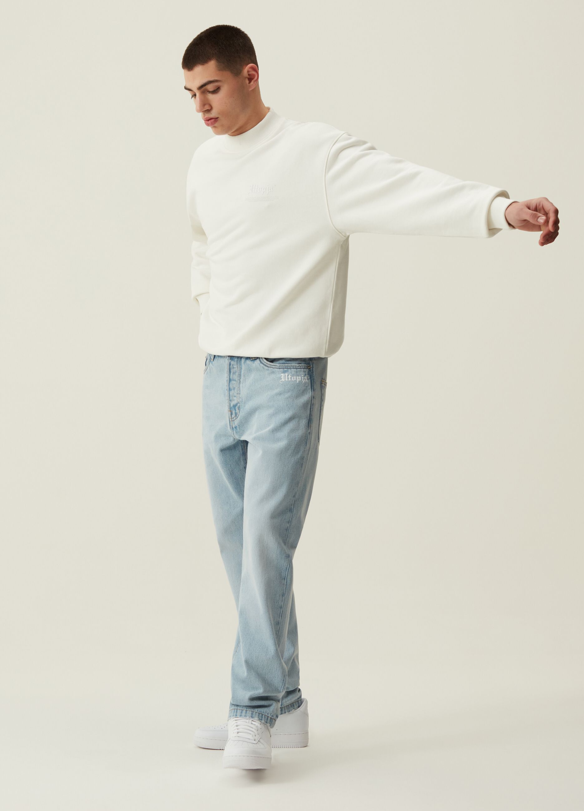 Crewneck Sweatshirt White_2