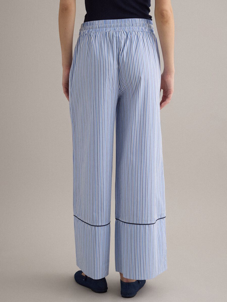 Light blue pure cotton palazzo trousers_2