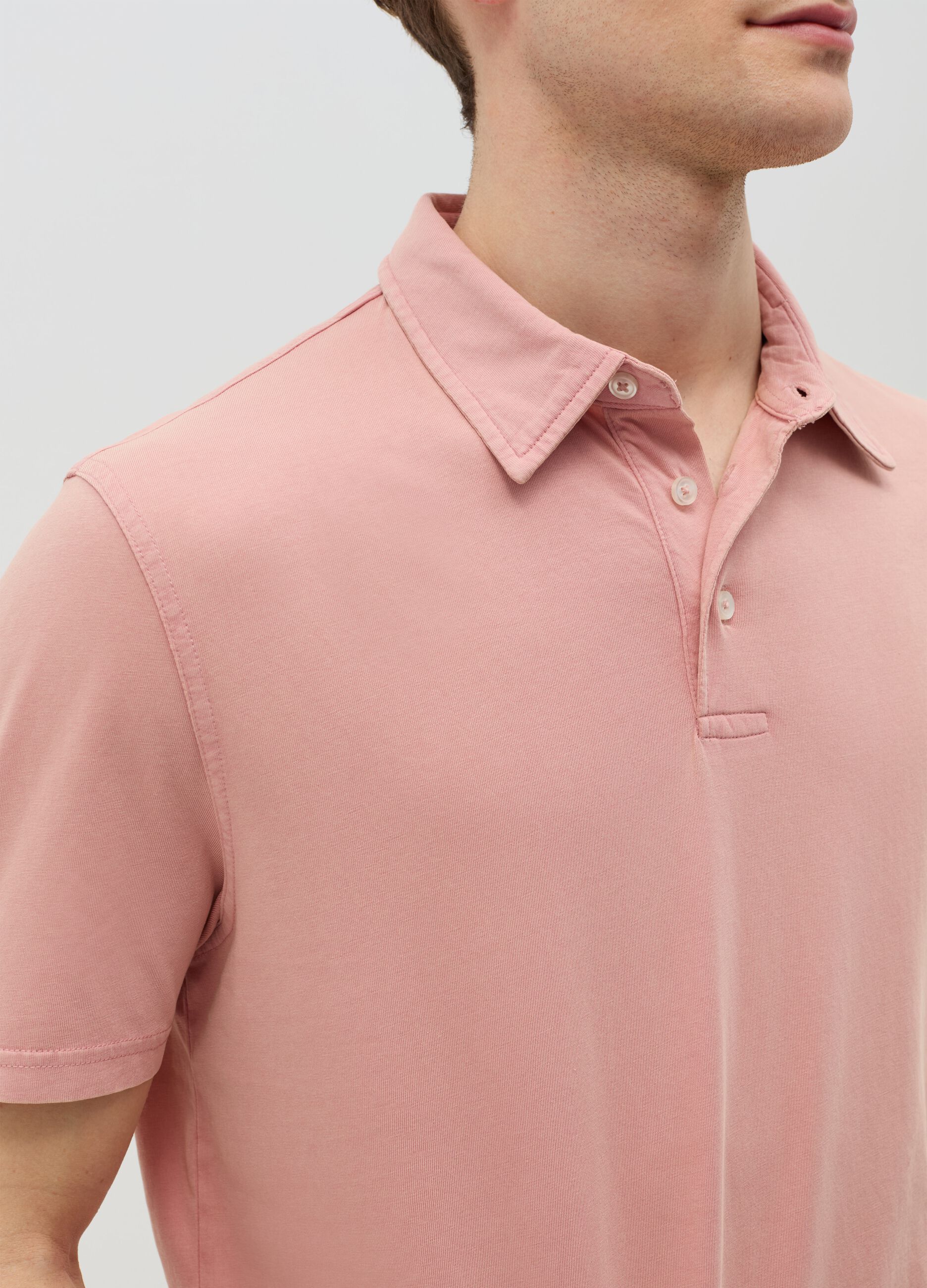 Regular-fit polo shirt in jersey