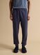 Jogger blu regular fit in tessuto elasticizzato Easy dry_1