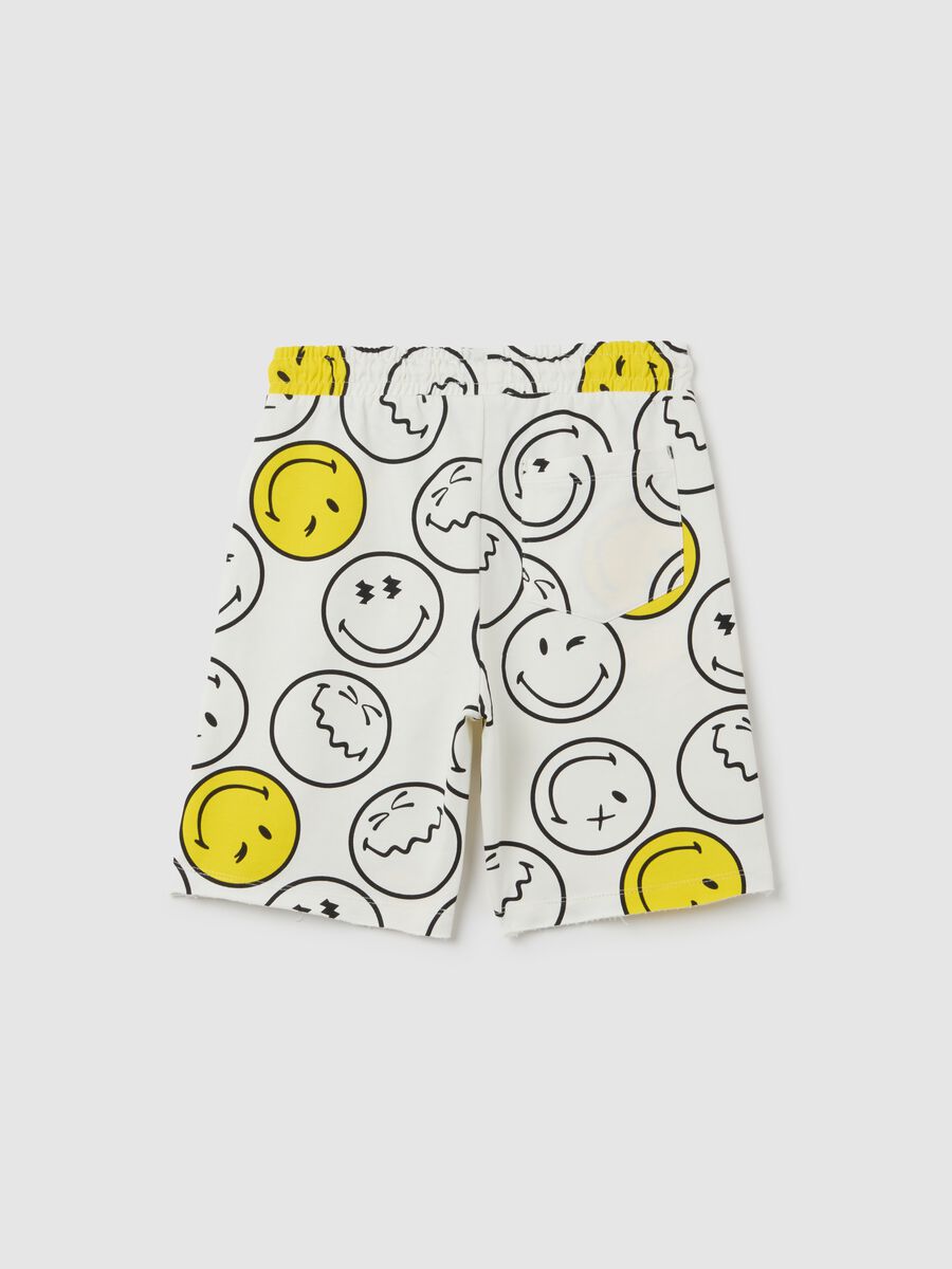 Children's regular fit multicolour pure cotton shorts with print_1