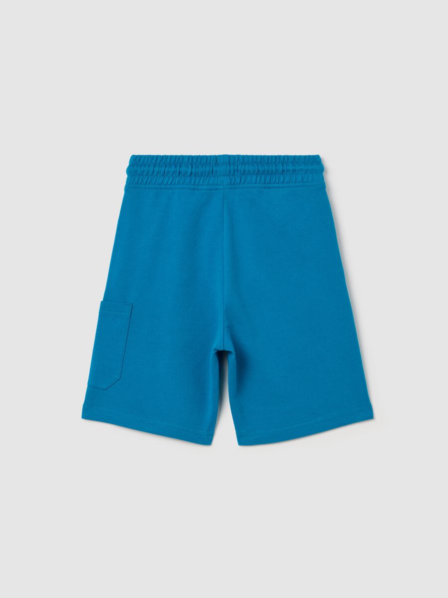 Cotton Bermuda shorts with drawstring_1