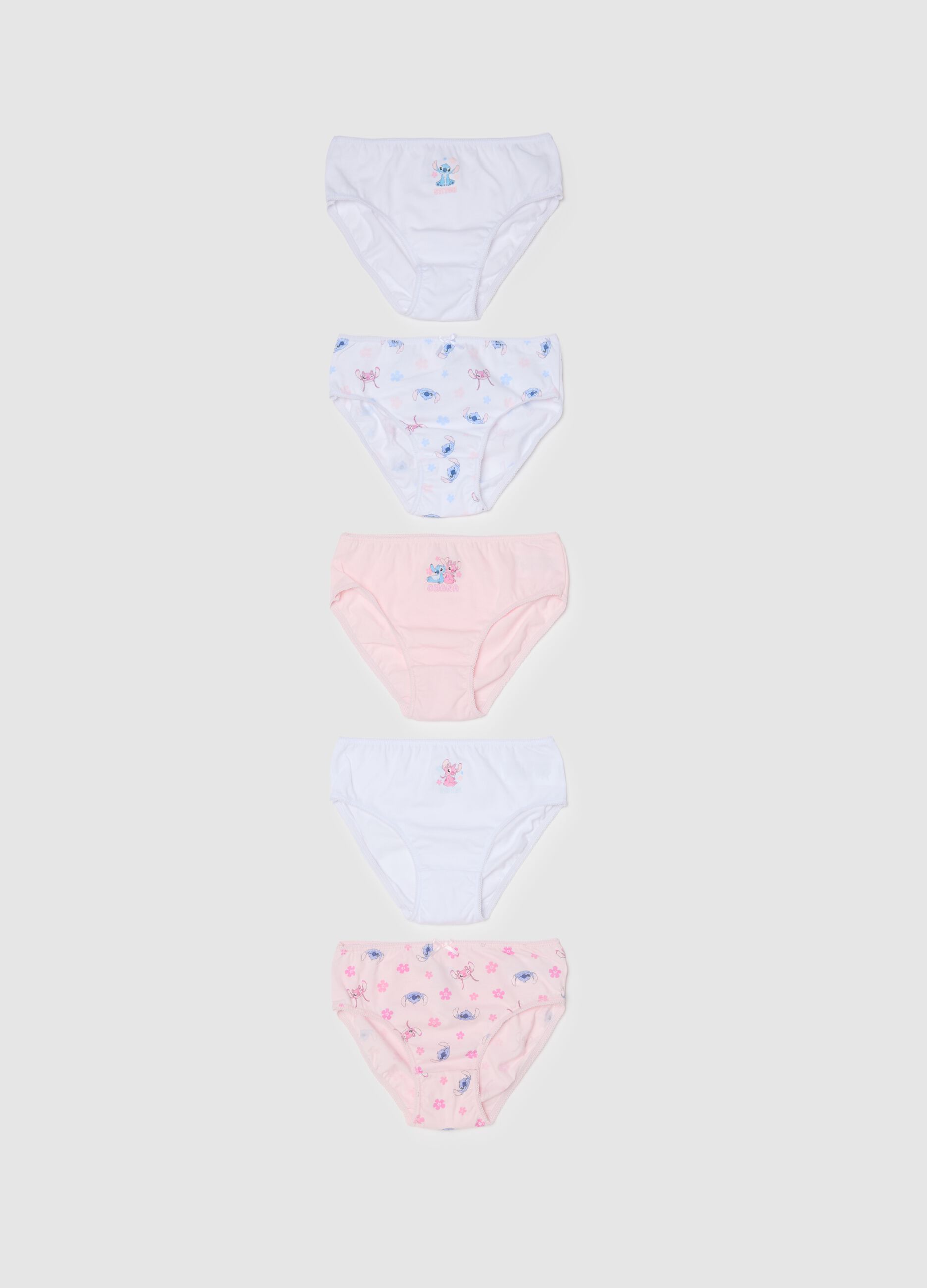 Multipack of multicolour girls' briefs in pure cotton regular fit