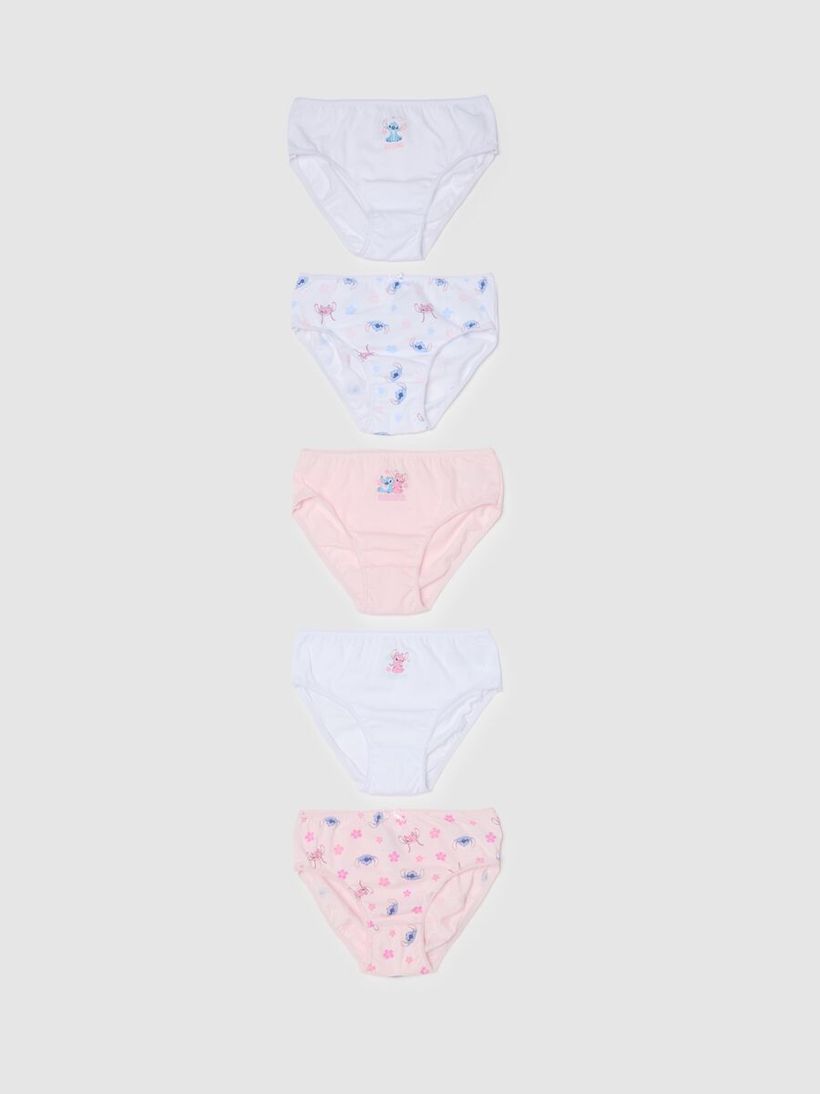 Multipack of multicolour girls' briefs in pure cotton regular fit_0