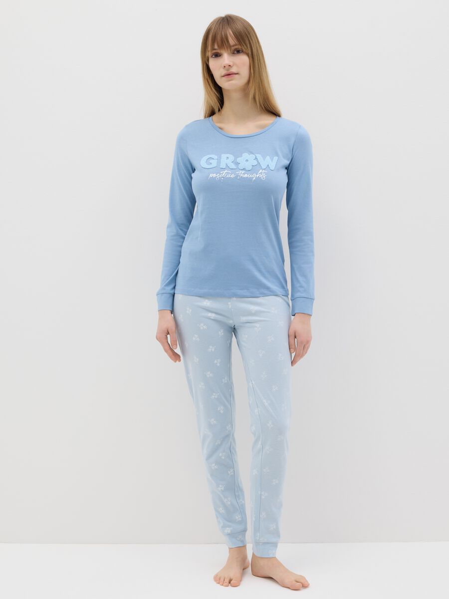 Long pyjamas with bouclé application_0