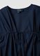 Abito blu in puro cotone con scollo a V_1