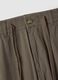 Brown stretch cotton regular fit chino trousers_5