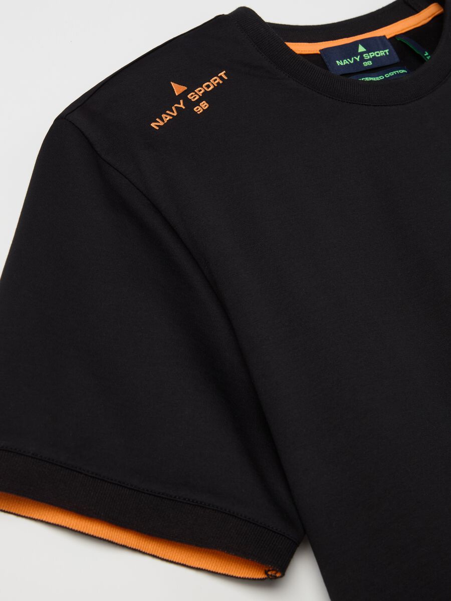 T-shirt with logo embroidery_5