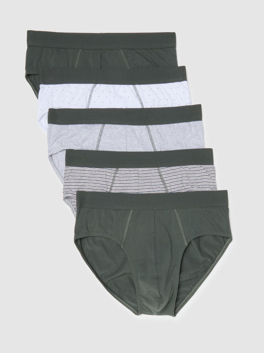 Multipack of regular fit multicolour stretch cotton briefs_4