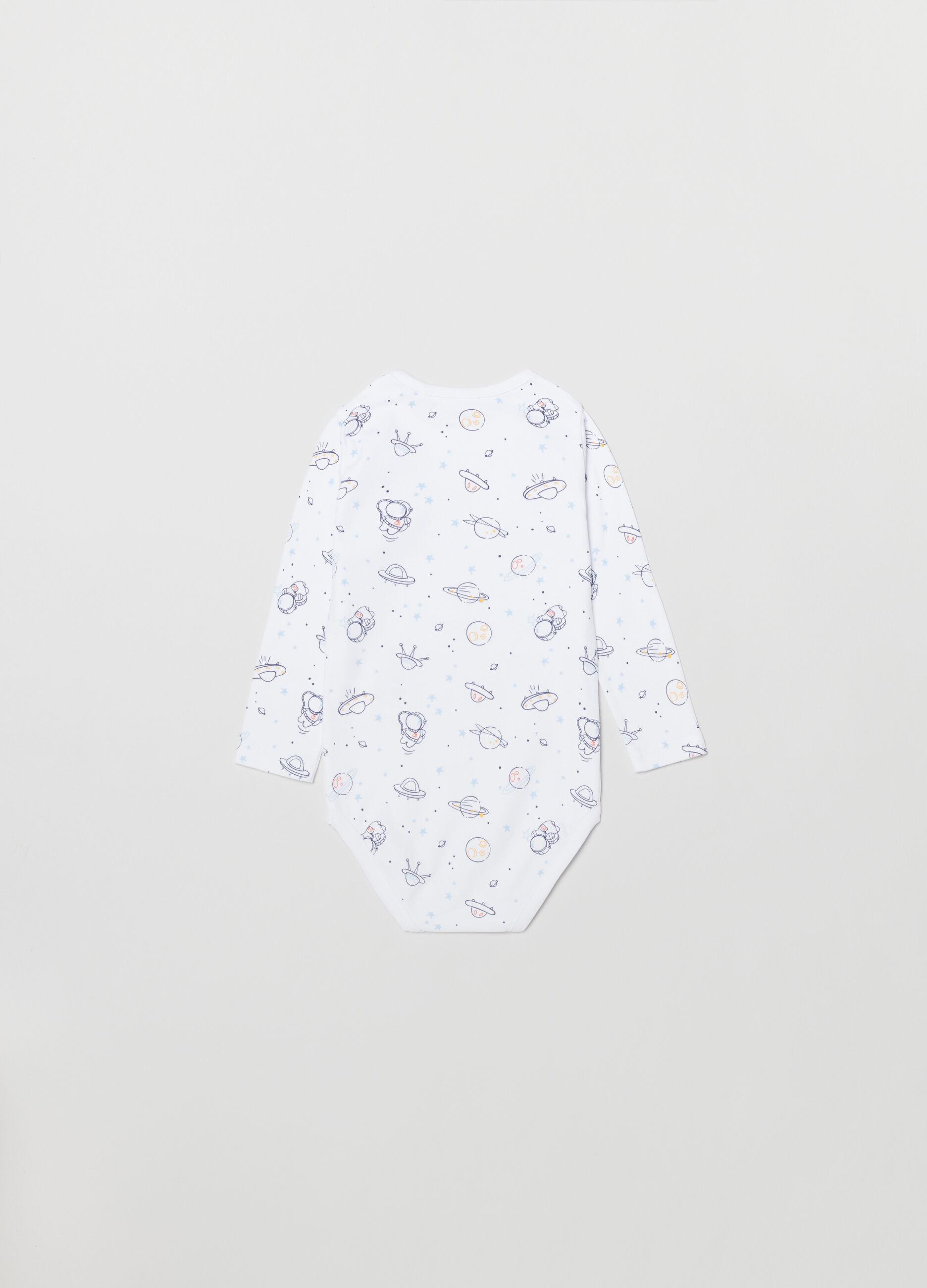 Bipack body in cotone con stampa