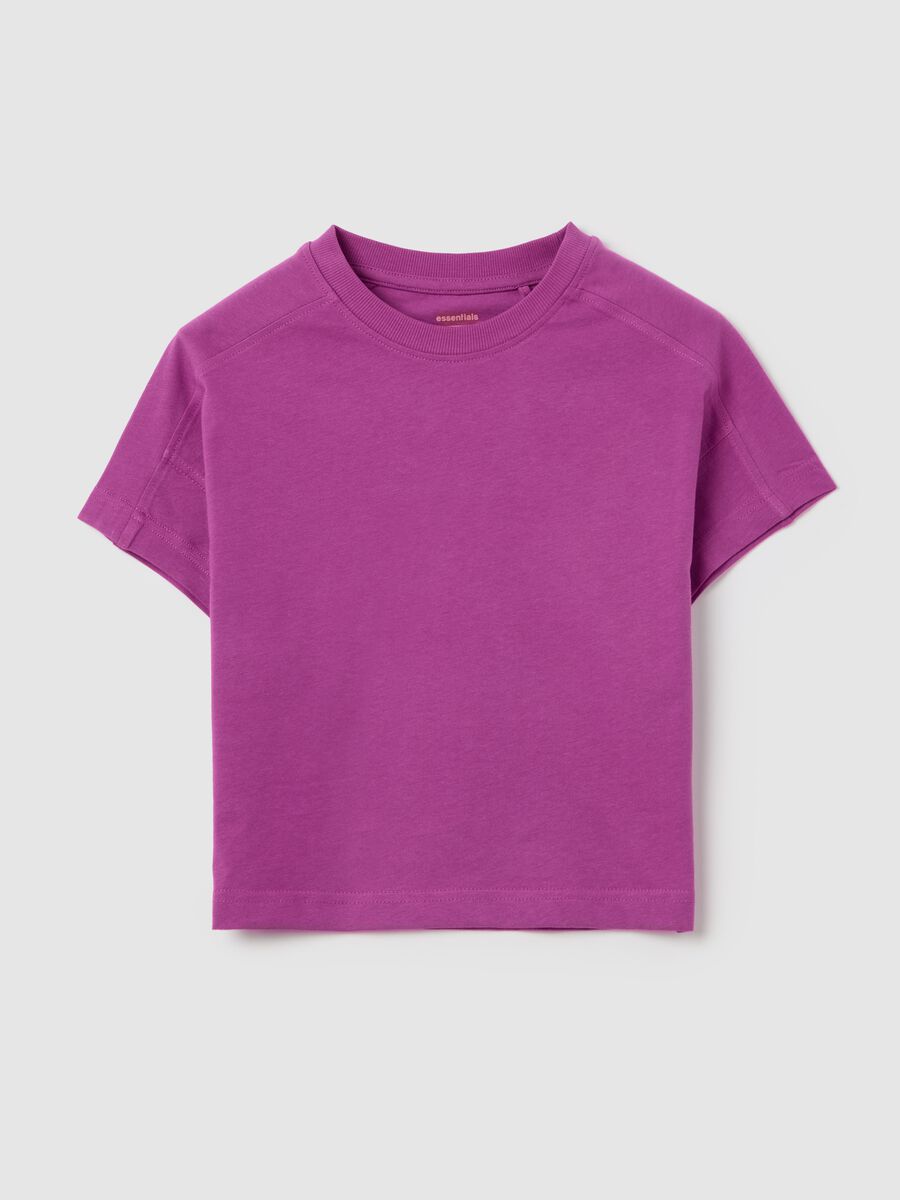 OVS Kids Purple T-shirt in Organic Cotton_3