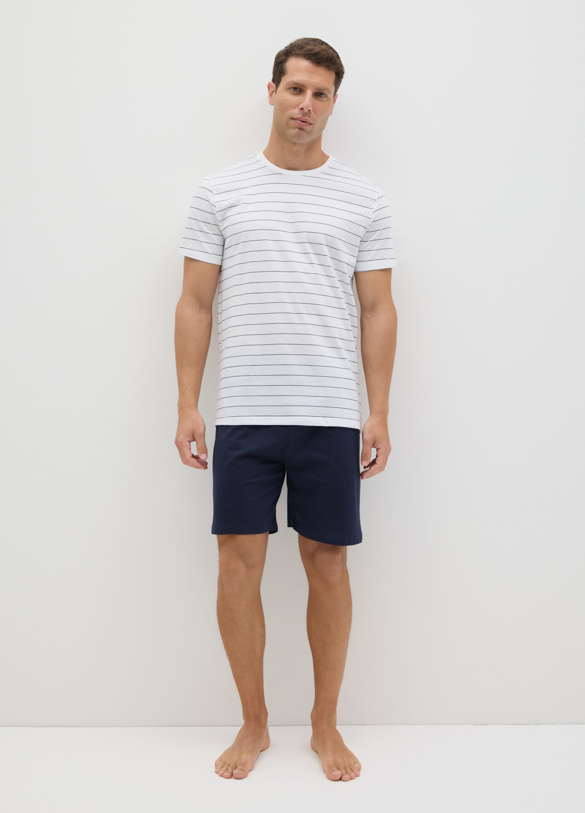 White striped cotton pyjamas by Ovs