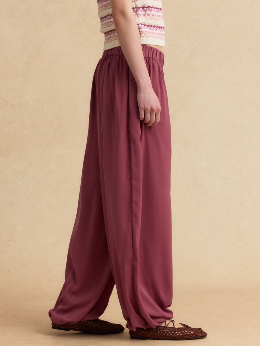 Pink relaxed-fit joggers with elasticated waist_3