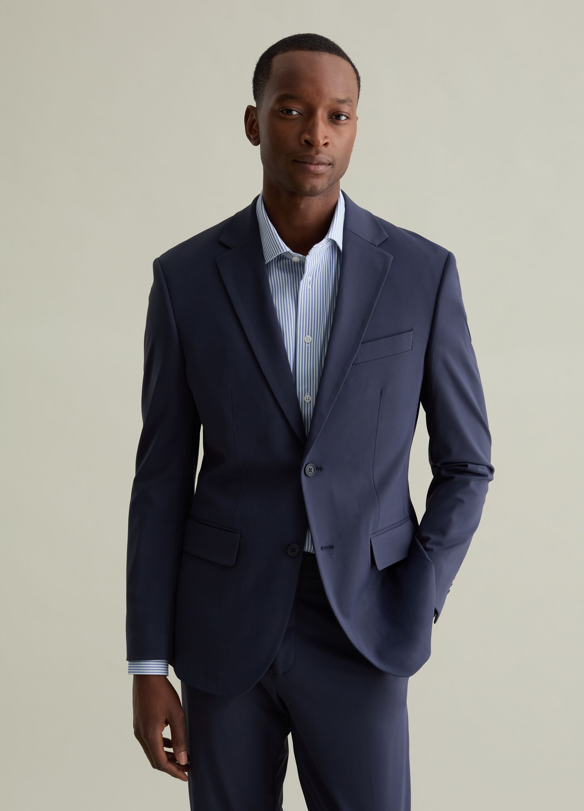 Blazer in tessuto tecnico