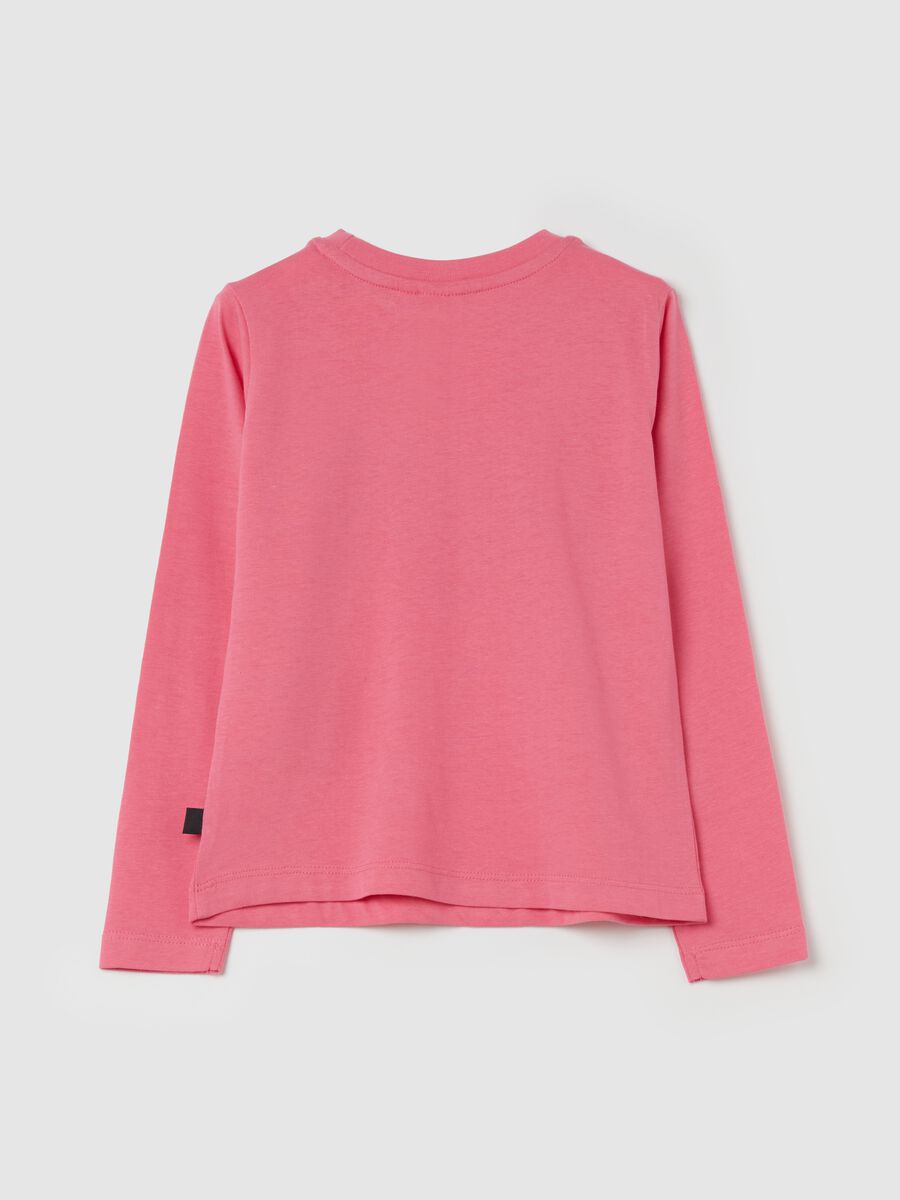 Long-sleeved T-shirt with logo foil print_1