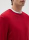 Red regular fit viscose blend jumper_3