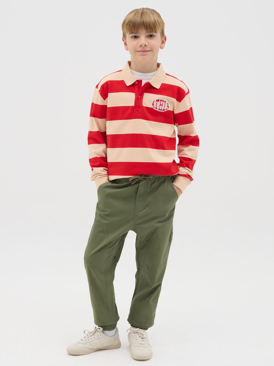Worker joggers in stretch cotton_1