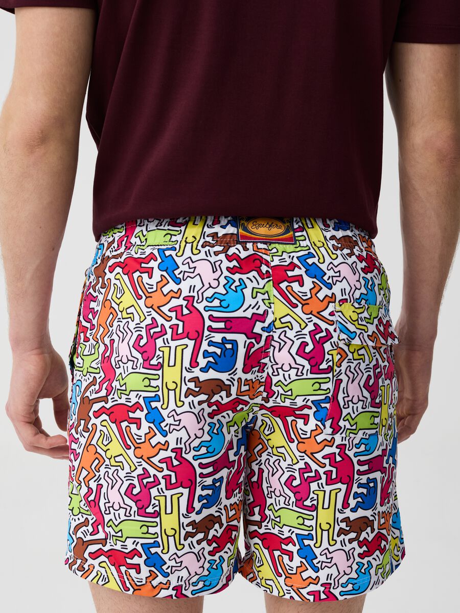 Costume boxer con stampa Keith Haring_2