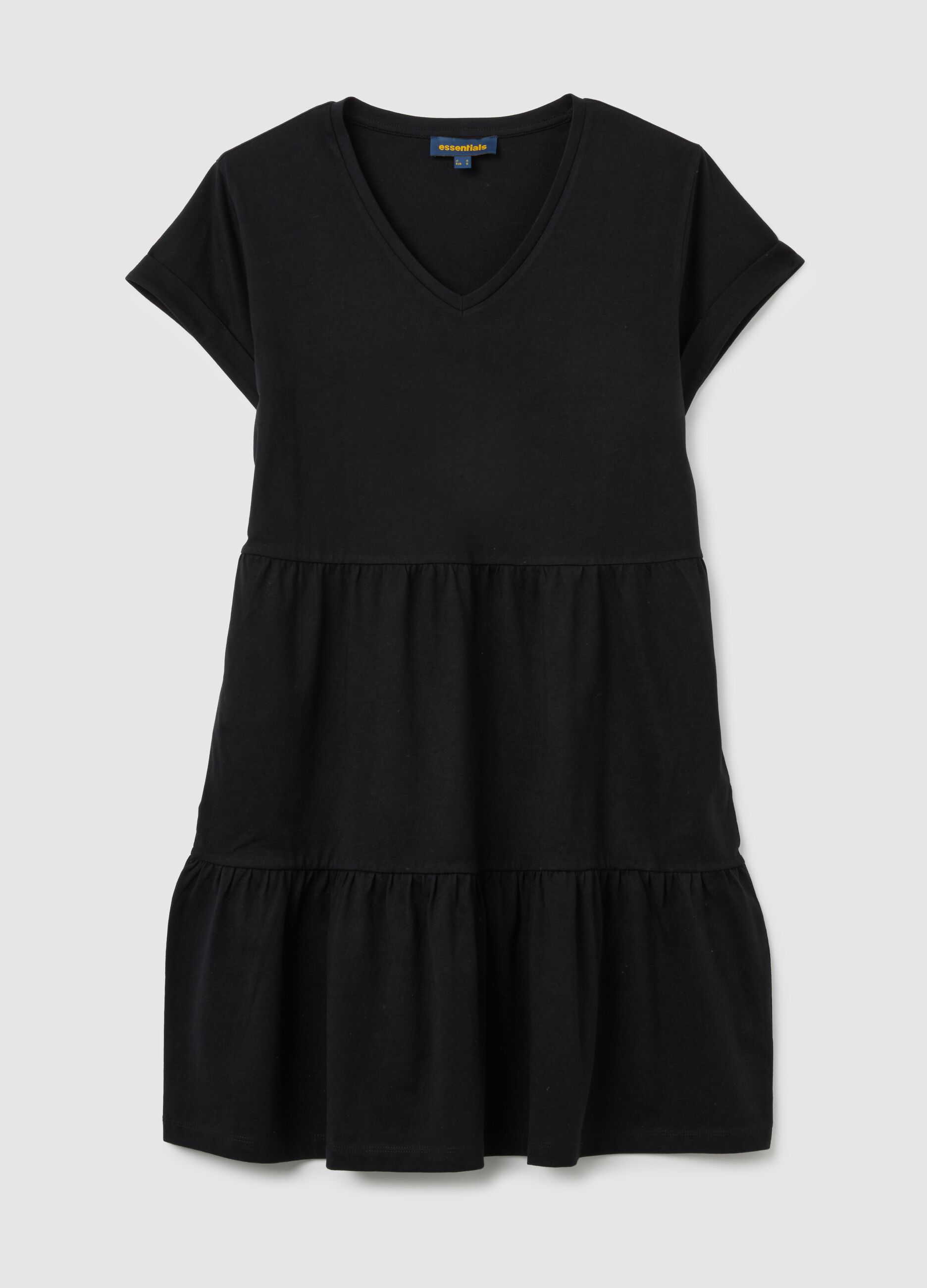 Abito da donna in puro cotone nero