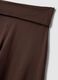 Wide leg stretchy cotton brown jogger trousers_5