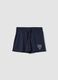Girls&rsquo; blue pure cotton shorts with elasticated waistband_0