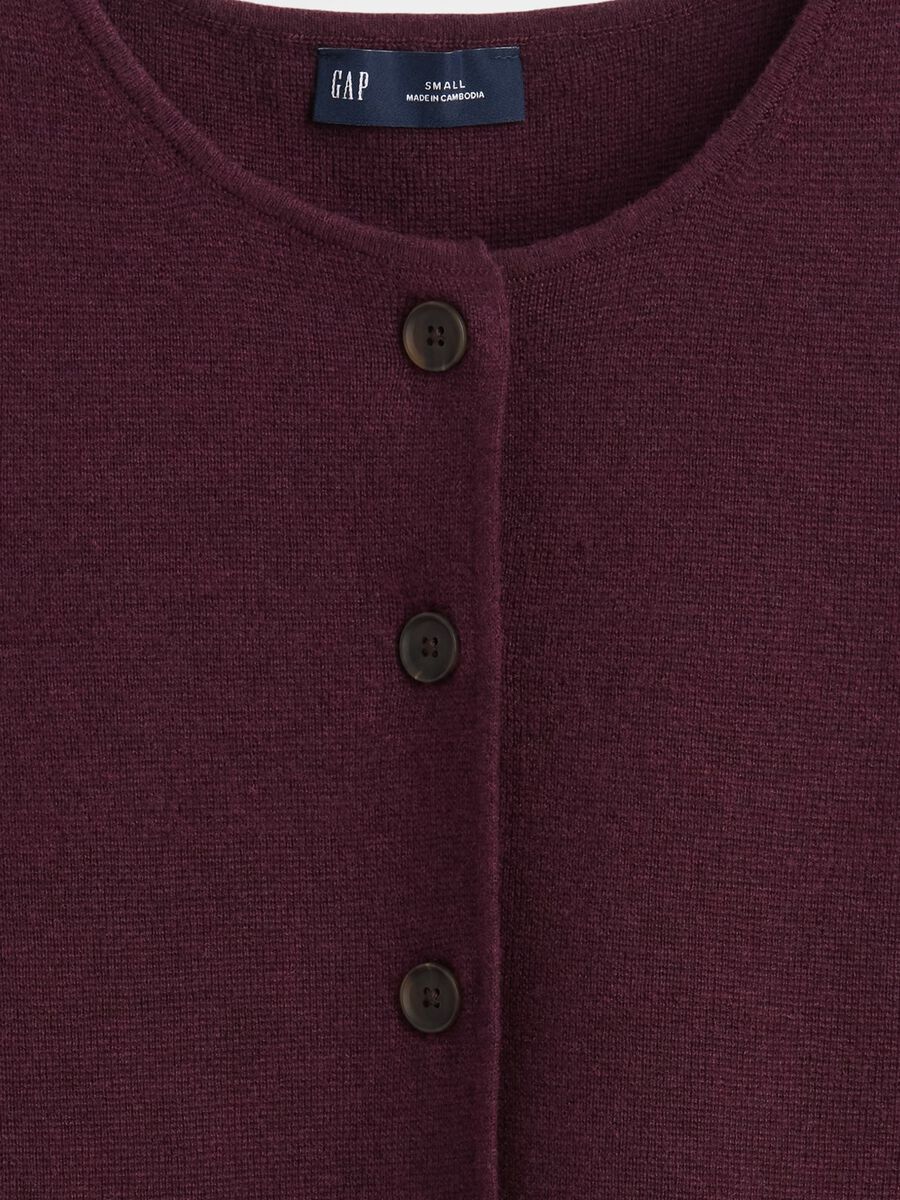 Gilet viola in misto fibre_4