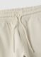 Children's beige pure cotton shorts in regular fit_2