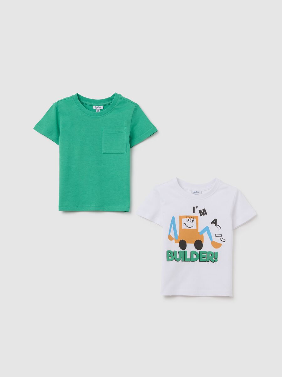 Baby T-shirt in pure cotton multicolour regular fit_0