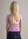 Maglia in misto viscosa viola a coste da bambina regular fit_1