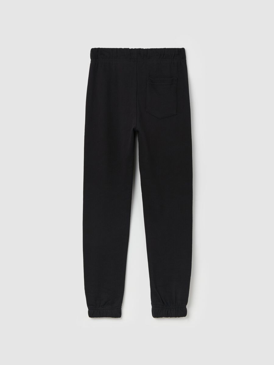 Joggers in felpa con coulisse_4