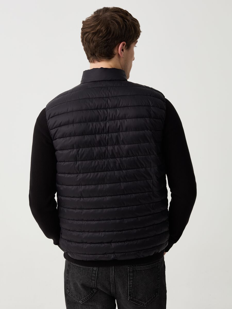 Ultralight quilted gilet with high neck_2