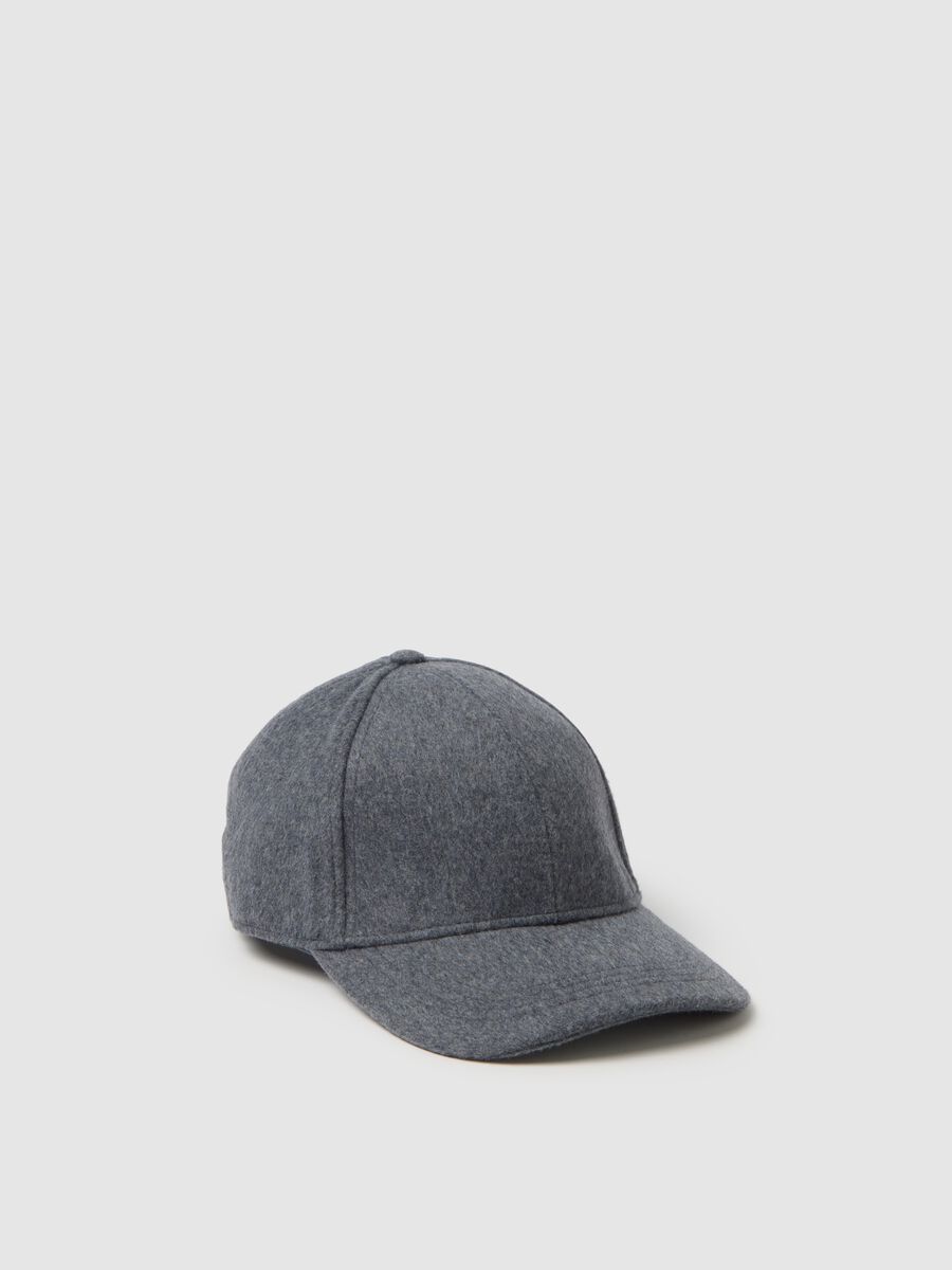Cappello in misto lana grigio_0