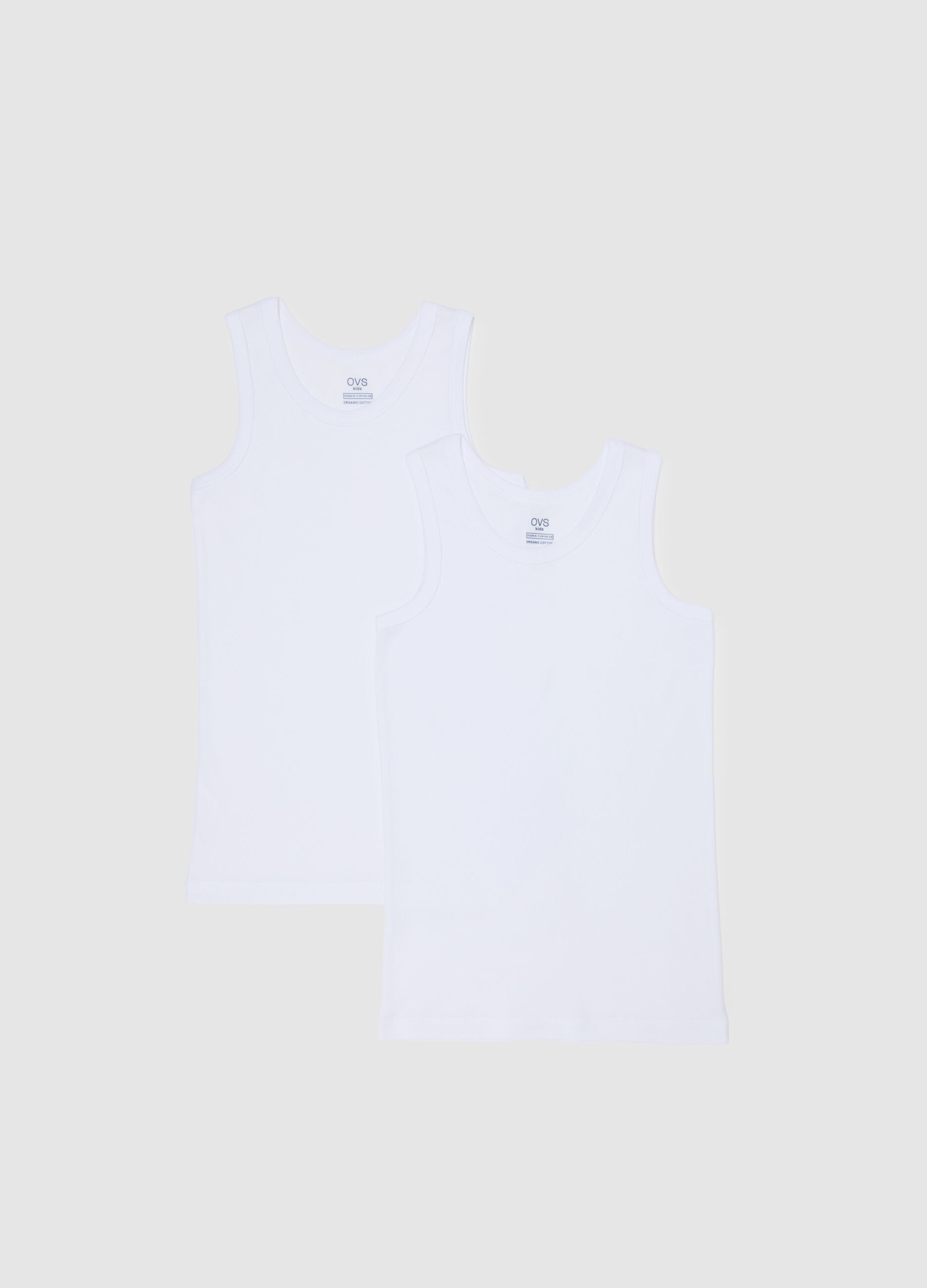 Boy's White Cotton Vests Pack - Regular Fit