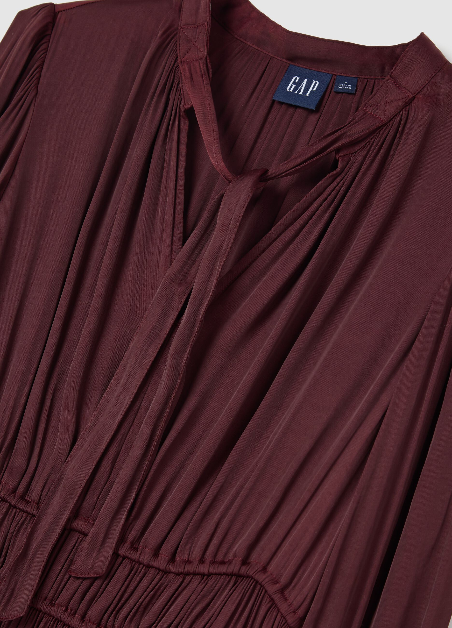 Long Dress in Fluid Fabric Purple Gap